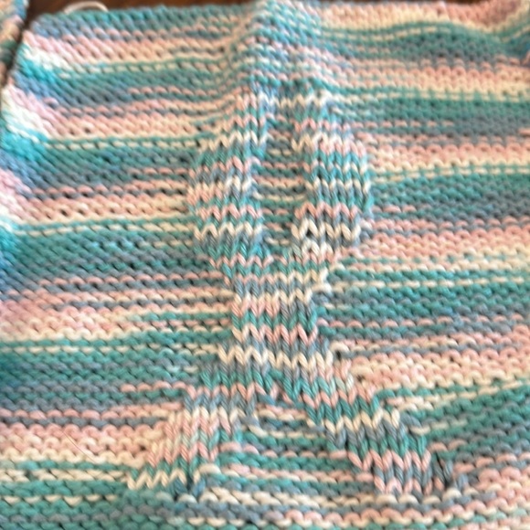 2 Hand knit dish cloths. - Picture 3 of 5